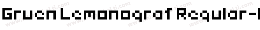 Gruen Lemonograf Regular字体转换